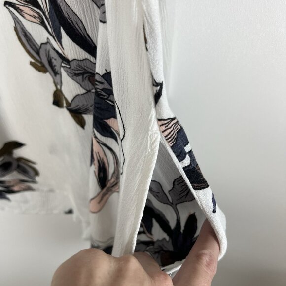 Free People Top Womens Large Tree Swing Tunic Blouse Floral‎ Boho Hippie Flowy - Picture 7 of 10